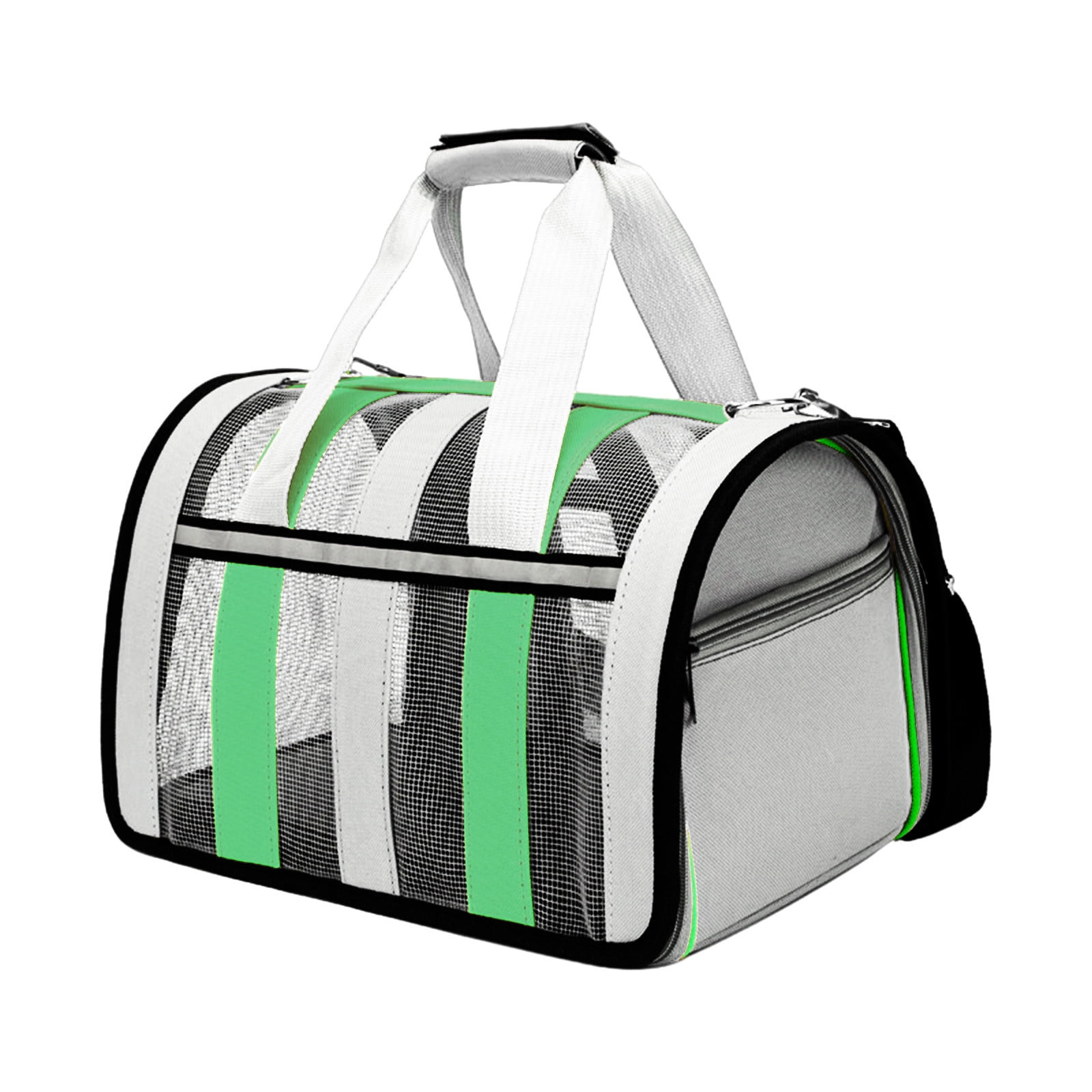 EARKITY Pet Carriers, Cat Carrier, Dog Carrier, Portable Soft-Sided Pet Carriers Travel Bag, Collapsible Hand Bag, Airline Approved, Breathable Durable Bite-Resistant Mesh with Removable Washable Mat