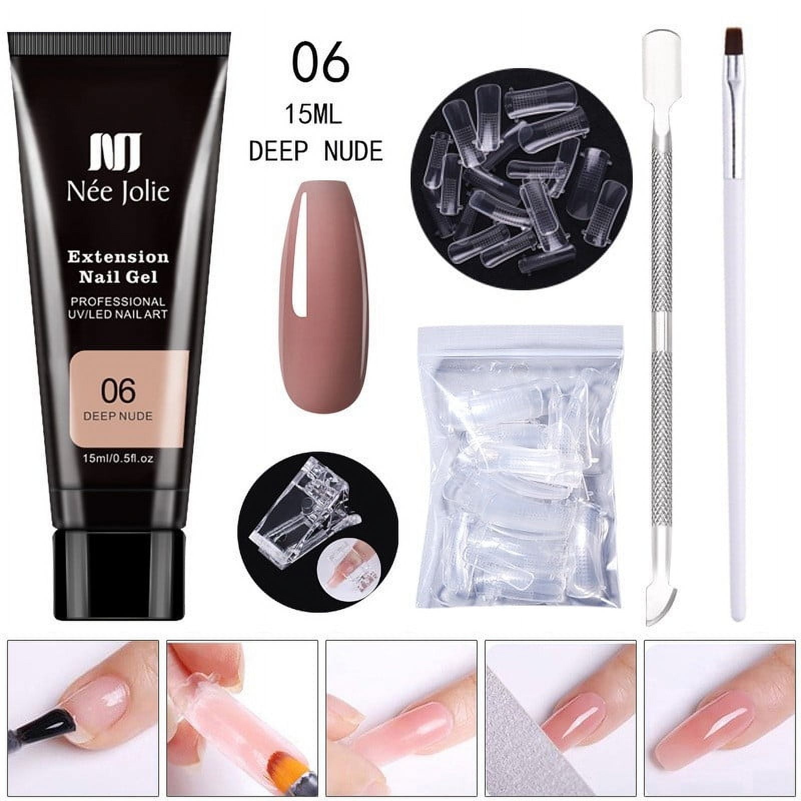 EARKITY Poly Nail Extension Gel Kit-Poly Nails Gel Kit Nude EARKITY Poly Nail Extension Gel Kit-Poly Nails Gel Kit Nude