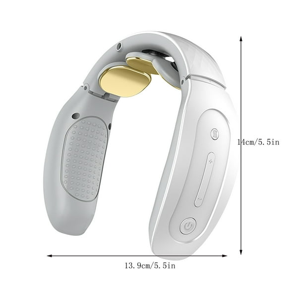 EARKITY Portable Heated Neck Massager, Intelligent Electric Neck Massager with Heat, Smart Wireless Neck Massager with 3D Electrode Pads for Women Men