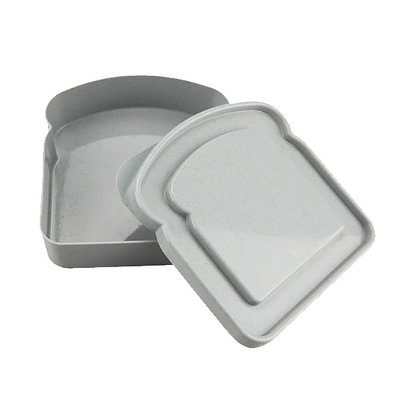 EARKITY Sandwich Containers, Sandwich Containers for Lunch Boxes, Toast Shape Sandwich Box, Reusable Plastic Sandwich Keeper, Sandwich Box with Lid, BPA Free, Microwave & Dishwasher Safe