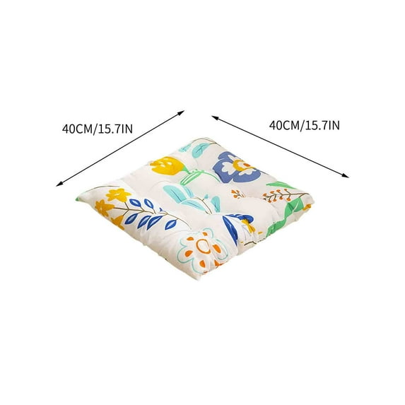 EARKITY Seat Cushions, Chair Cushions, Soft Chair Pads with Ties, Patio Cushions for Outdoor Furniture, Square Seat Cushions, Non Slip Chair Mat for Room Garden Office Dining Sofa Indoor Outdoor Use