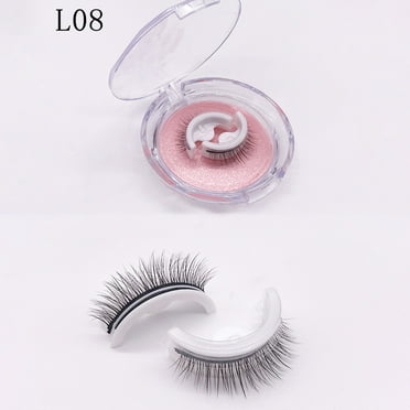 EARKITY Self Adhesive Eyelashes, Reusable Adhesive Eyelashes, Self Adhesive Eyelashes Reusable Self Sticking, Natural Lashes False Eyelashes Natural Look, No Glue Eyelashes Easy to Wear