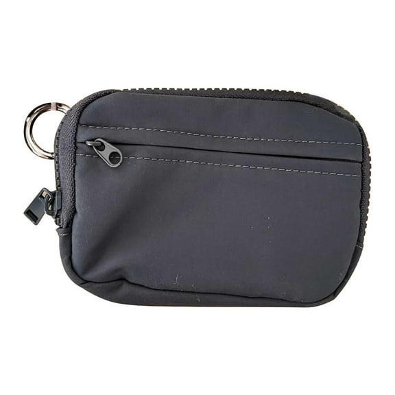 EARKITY Small Wallet, Coin Purse, Keychain Wristlet Wallet, Dual Pouch Wristlet Portable, Small Change Purse Keychain Card Holder