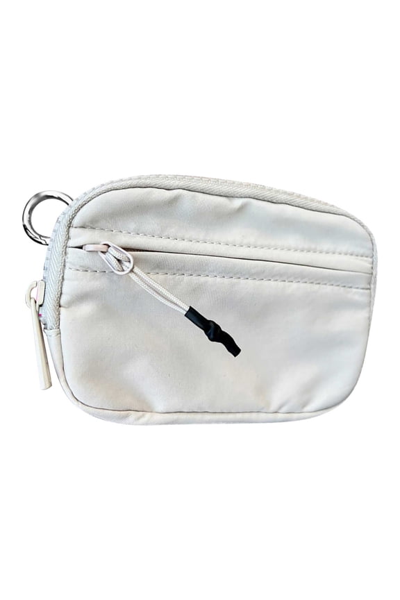 Small Wallet, Coin Purse, Keychain Wristlet Wallet, Dual Pouch Wristlet Portable, Small Change Purse Keychain Card Holder