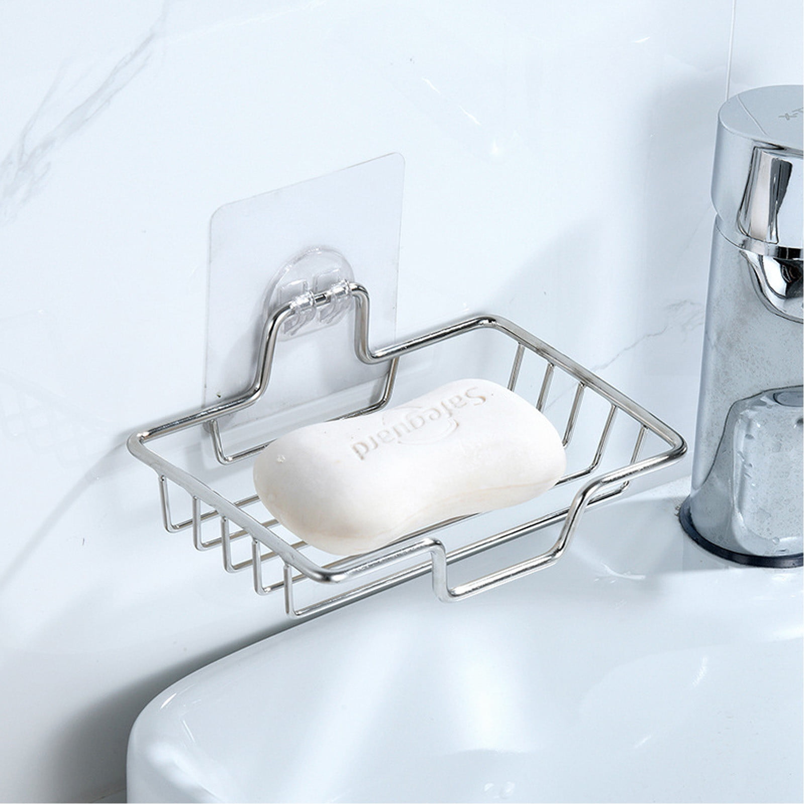 EARKITY Soap Dish Holder, No Drilling Soap Bar Holder, Rustproof ...
