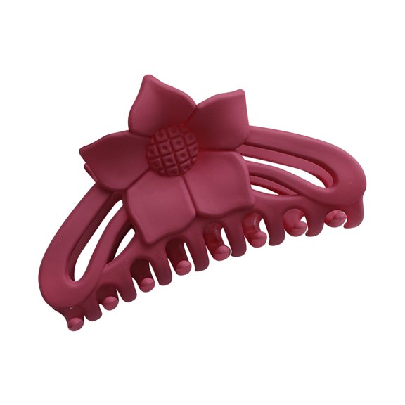 EARKITY Sunflowers Hair Claw Clips for Women Matte Large Leather Floral Hairpins Neutral Colors Hairgrips For Long Hair Bridesmaid Proposal Xmas Gift Idea For Friends