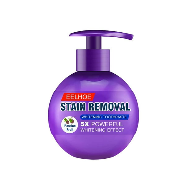 EARKITY Toothpaste, Intensive Stain Removal Gel Toothpaste, Baking Soda Whitening Toothpaste, Fresh Breath Oral Care, Fluoride-Free Toothpaste, More Hygienic and Durable Pump Design Toothpaste