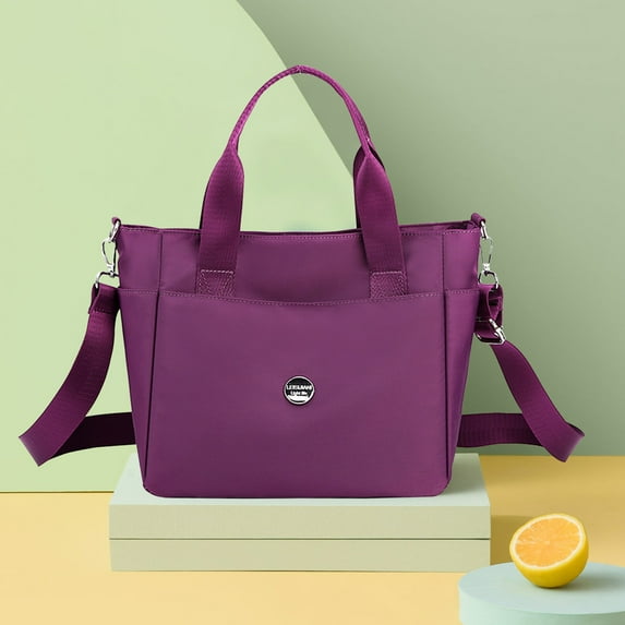 EARKITY Tote Bag, Large Messenger Bag, Shoulder Hobo Anti Splash Crossbody Zipper Bag, Casual Work Shopping Women