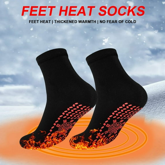 EARKITY Tourmaline Thermal Circulation Acupressure Self-Heating Shaping Socks, Tourmaline Slimming Health Sock, Foot Massage Thermotherapeutic Sock