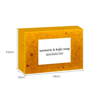 EARKITY Turmeric Soap Bar, Natural Handmade Soap, Organic Tumeric Soap, Lemon Turmeric Bar Soap, For All Skin Types, Smooth Skin, Deep Cleansing