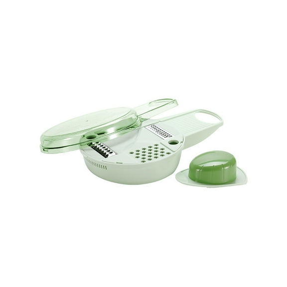 EARKITY Vegetable Chopper, Onion Chopper, Vegetable Slicers, Cheese Grater, 4 In 1 Food Chopper with Container, Multifunctional Vegetable Slicer Dicer Cutter for Vegetable, Salad, Fruit, Potato