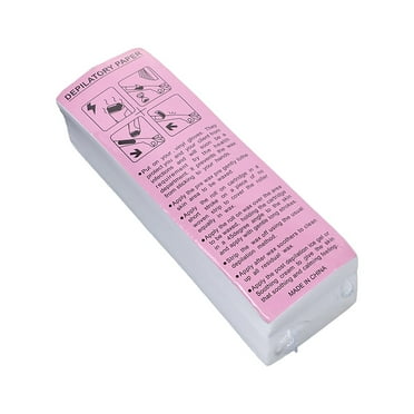 EARKITY Wax Strips, 100 Pcs Non Woven Wax Strips, Facial and Body Hair Removal Waxing Strips, Wax Paper Strips for All Skin Types, Professional Waxing Strips without Wax