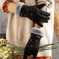 thumbnail image 1 of EARKITY Winter Gloves for Women, Warm Touchscreen Glove, Warm Thermal Gloves, Winter Warm Touchscreen Gloves, Women's Fleece Lining Texting Gloves, Fuzzy Soft Winter Gloves for Skiing in Clod Weather, 1 of 3