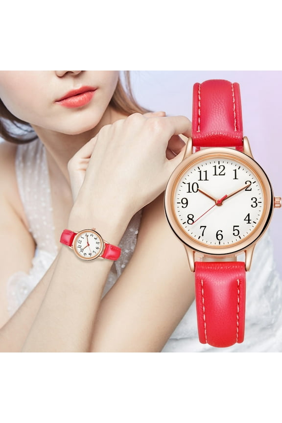 Womens Leather Watch, Fashion Casual Dress Watches, Roman Numerals Quartz Ladies Black Wrist Watch, Minimalist Ladies Casual Watch, Quality Gift Watch Women's Watch, 2024 Clearance Sales