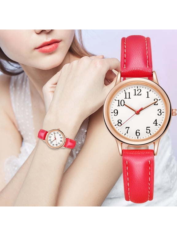 Womens Leather Watch, Fashion Casual Dress Watches, Roman Numerals Quartz Ladies Black Wrist Watch, Minimalist Ladies Casual Watch, Quality Gift Watch Women's Watch, 2024 Clearance Sales