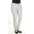 thumbnail image 1 of EARL JEAN $54 Womens 1060 Gray RIPPED KNEES Casual Jeans 6 B+B, 1 of 3