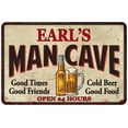 thumbnail image 1 of EARL'S Man Cave Sign 8 x 12 High Gloss Metal 208120011101, 1 of 1