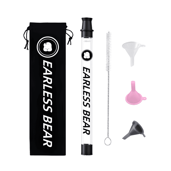 EARLESS BEAR Shot Straw, shot straw for liquor & chaser,Portable Liquor Dispenser, Fits All Bottles, Enjoy Wine Anywhere 1oz (Ultimate black)