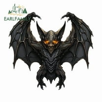 EARLFAMILY 5.1" Bat Car Stickers Interesting Waterproof Campervan Skateboard Rearview Mirror Windshield Vinyl Decal Occlusion Scratch Car Door Protector
