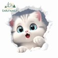 thumbnail image 1 of EARLFAMILY 5.1" Cat Tear Cartoon Chibi Car Sticker Rearview Mirror Motorcycle Surfboard Occlusion Scratch Vinyl Decal Fashion Waterproof Car Label, 1 of 4