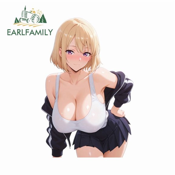 EARLFAMILY 5.1" Cha Hae In Car Stickers Occlusion Scratch Windshield Auto Decals