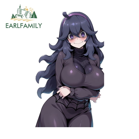 EARLFAMILY 5.1" Cute Girl Car Sticker Fashionable Occlusion Scratch Campervan Trunk Computer Windshield Vinyl Decal Waterproof Custom Printing