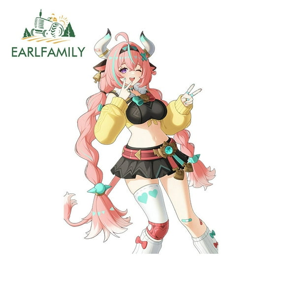 EARLFAMILY 5.1" Cute Varesa Anime Car Stickers Bumper Trunk Vinyl Trunk Decals