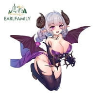 EARLFAMILY 5.1" Demon Horns Car Sticker Artistic Vehicle Glass SUV RV JDM Decals