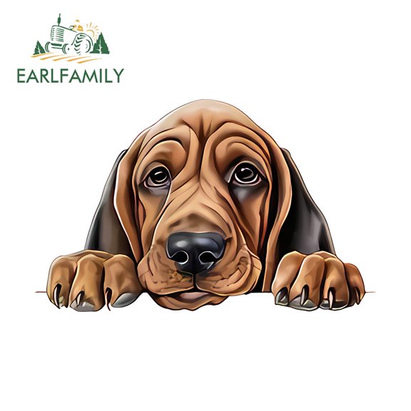 EARLFAMILY 5.1" Dog Peeker Car Stickers Humorous Motorcycle Windshield Helmet Skateboard Truck JDM Vinyl Decals Scratch-Proof Vinyl Car Wrap