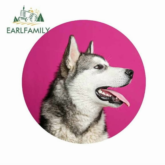 EARLFAMILY 5.1" For Husky Dog Motorcycle Car Stickers Laptop Windshield Decals