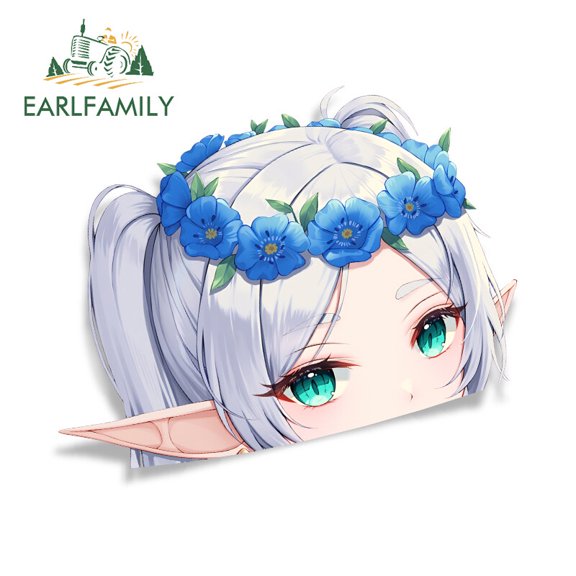 EARLFAMILY 5.1" Frieren Car Stickers Occlusion Host Luggage Laptop DIY Decals