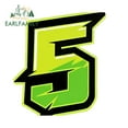 thumbnail image 1 of EARLFAMILY 5.1" Green Black Racing Number Car Sticker Personality Rearview Mirror Motorcycle Surfboard Occlusion Scratch Decal Waterproof Car Label, 1 of 4