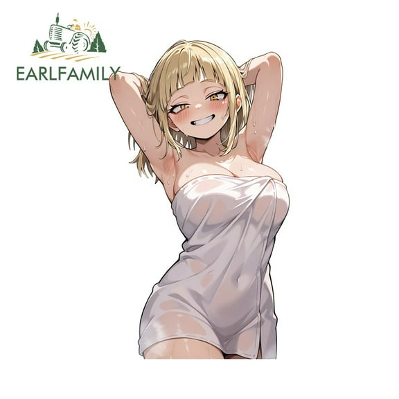 EARLFAMILY 5.1" Himiko Toga Car Stickers Personality Waterproof SUV JDM Decals