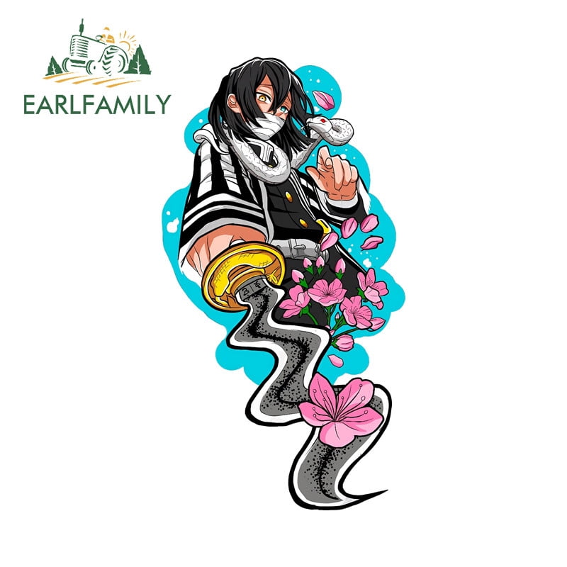EARLFAMILY 5.1 Inch Car Sticker Personality Occlusion Scratch ...