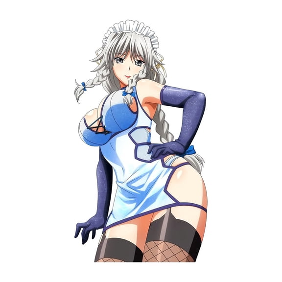 EARLFAMILY 5.1 Inch Funny Anime Girl Scratch-proof Motorcycle Sticker for Car Body Windshield Laptop Vinyl Decal