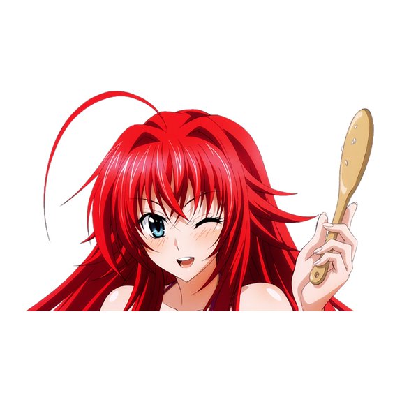 EARLFAMILY 5.1 Inch Gremory Rias Peek Sticker Waterproof Vinyl Decal for Car Door Bumper Windshield