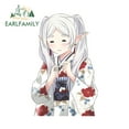 thumbnail image 1 of EARLFAMILY 5.1 Inch Squint Frieren Peek Car Stickers Kawaii Japanese Auto Sunscreen Decals Waterproof Caravan Racing Decor, 1 of 2