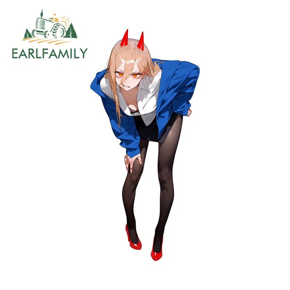 EARLFAMILY 5.1 Inch Zero Two Car Stickers Creative Motorcycle Windows Toolbox Trunk Waterproof Vinyl Decal Occlusion Scratch Fashionable Car Accessories