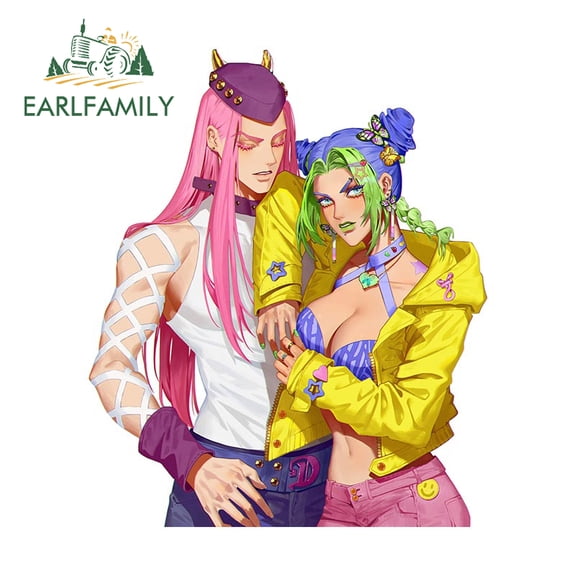 EARLFAMILY 5.1 Inch for Car Sticker Anime Scratch-Proof Decals Vinyl Car Wrap Bumper Decor