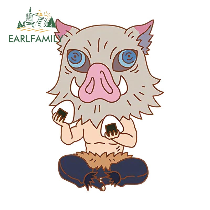 EARLFAMILY 5.1 Inch for Inosuke Car Stickers Anime Waterproof Decal ...