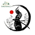 thumbnail image 1 of EARLFAMILY 5.1 Inch  for Samurai Warrior Car Assessoires Sticker Scratch-Proof Sunscreen Decor Camper Windows Graffiti Decal, 1 of 4