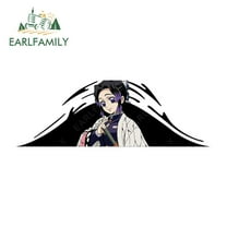 EARLFAMILY 5.1 Inch for Shinobu Vinyl Car Wrap Stickers Windows Motorcycle Graffiti Decal Car Accessoires Decor