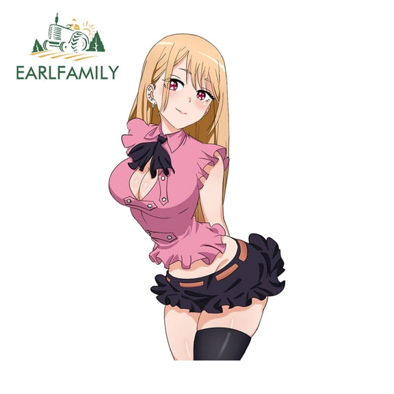 EARLFAMILY 5.1" Kitagawa Marin Car Stickers Cute Laptop Truck Motorcycle Decal