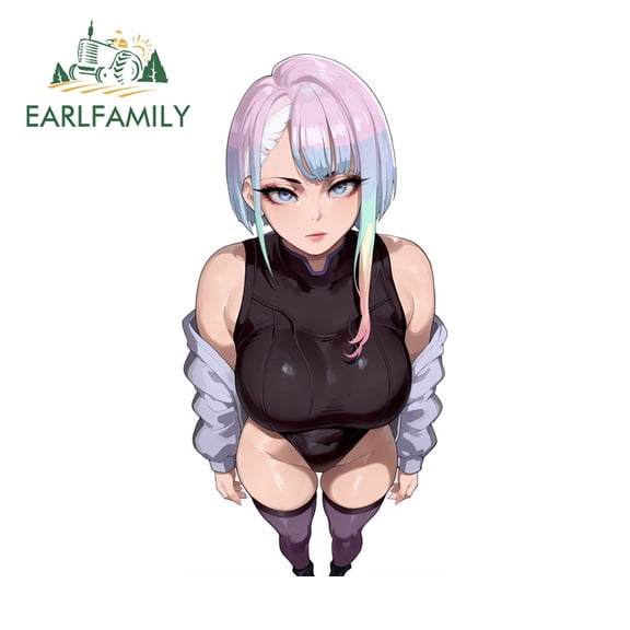 EARLFAMILY 5.1" Lucy Car Stickers Creative Waterproof Occlusion Scratch Luggage Motorcycle Host Helmet Vinyl Decals Personality Car Styling