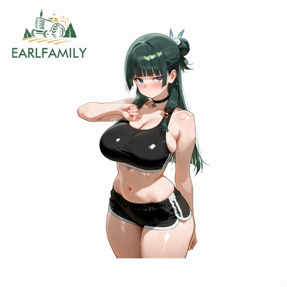 EARLFAMILY 5.1" Maomao Car Sticker Artistic Trunk ATV Vehicle Truck JDM Decals