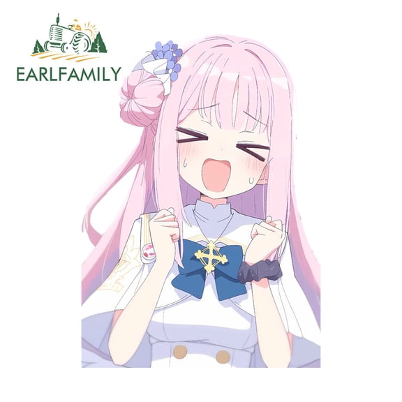 EARLFAMILY 5.1" Misono Mika Car Stickers Creative Waterproof Campervan Truck Surfboard Windows PVC Decal Occlusion Scratch Exterior Accessories