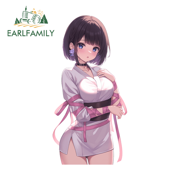 EARLFAMILY 5.1" NiJiJourney Car Sticker Trolley Caravan Artistic Vehicle Decal