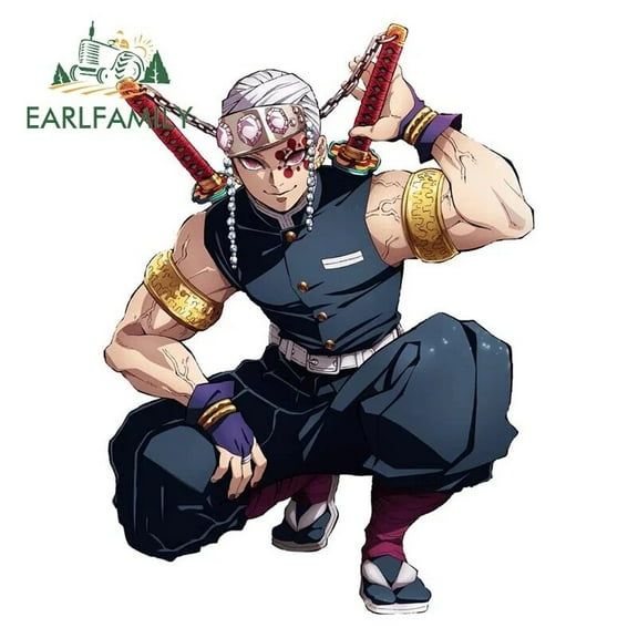 EARLFAMILY 5.1" Ninja Uzui Tengen Car Sticker Anime Personalized Bumper JDM Decal Decor