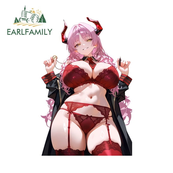 EARLFAMILY 5.1" SatsukiBlue Archive Car Sticker Cute Laptop Trolley RV DIY Decal