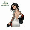 thumbnail image 1 of EARLFAMILY 5.1" Tattoo Geisha Japanese Car Sticker Vehicle Motorcycle Bumper Helmet PVC Decal Personality Waterproof Scratch-Proof Car Accessories, 1 of 4